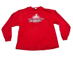 Alabama Crimson Tide Long Sleeve Shirt 3XL Red 2009 National Champions Football - Picture 1 of 6