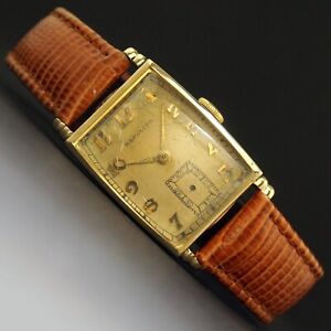 1940s Hamilton Myron 10K Yellow Gold Filled Man's Watch To Restore, NO RESERVE!