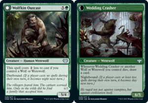 Wolfkin Outcast // Wedding Crasher Light Play, English Magic the Gathering MTG I - Picture 1 of 1