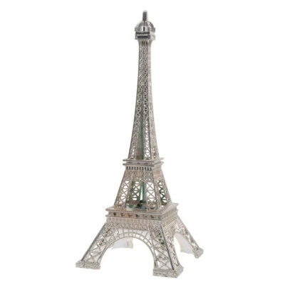 Eiffel Tower LED Metal Figurine for Home Decor Travel Gift Adornment Luminous - Image 1 of 4