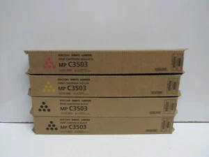 LOT OF 4! GENUINE RICOH SAVIN LANIER 841813/841814/841815 (MP C3503) TONER - Picture 1 of 1
