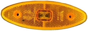 DBG LED Seitenmarkierungs-/Reflektorlampe 12/24V ovales Licht gelb LKW Anhänger - Bild 1 von 2
