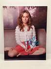 Brie Larson Red Skirt Signed Autographed Photo Authentic 8X10 COA