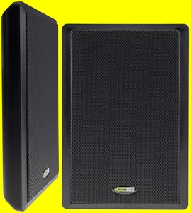 40W Flat Panel Lautsprecher 2-Wege 86dB 1 Paar schwarz Surround Wand Boxen Slim - Bild 1 von 5