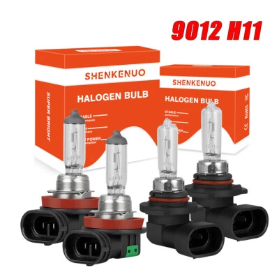 For Dodge Challenger 2015-2022 Halogen Headlight Bulbs Hi/Lo Beam+Fog Light Kit - Image 1 of 4