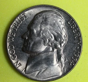 ESTATE FIND 1954 DDR - JEFFERSON NICKEL!! #K23828 - Picture 1 of 2