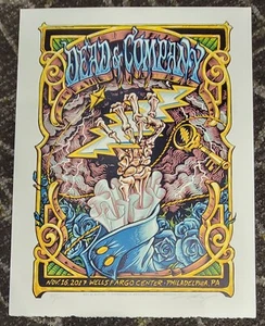 Dead and Company Poster Wells Fargo 2017 Philadelphia S/N 598/600 AJ Masthay - Picture 1 of 2