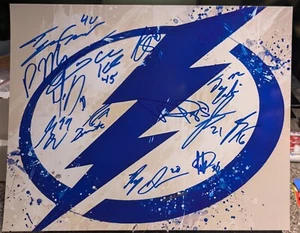 13 AUTOGRAPHS Tampa Lightning 22-23 Prospects Signed 8x10 Myers Koepke Boulet ++ - Picture 1 of 7