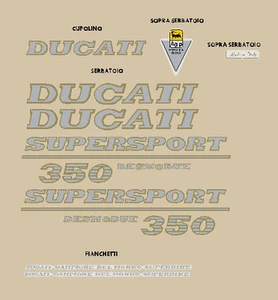DUCATI 350 SUPER SPORT DESMODUE SERIE AUFKLEBER STICKERS - Bild 1 von 1
