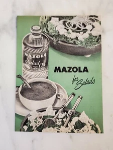 Vintage Mazola Salat Öl Salat Rezept Broschüre - Bild 1 von 4