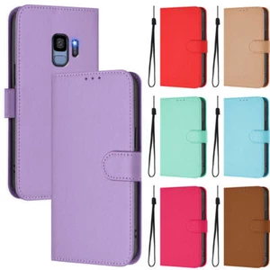 Luxury PU Leather Candy Color Wallet Cover Case for S20 FE S20 S10 S9 S8 S7 - Picture 1 of 30