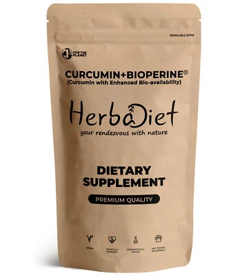 Куркума куркумин и черный перец биоперин порошок 95% антиоксидант высокой потенции - Изображение 1 из 3