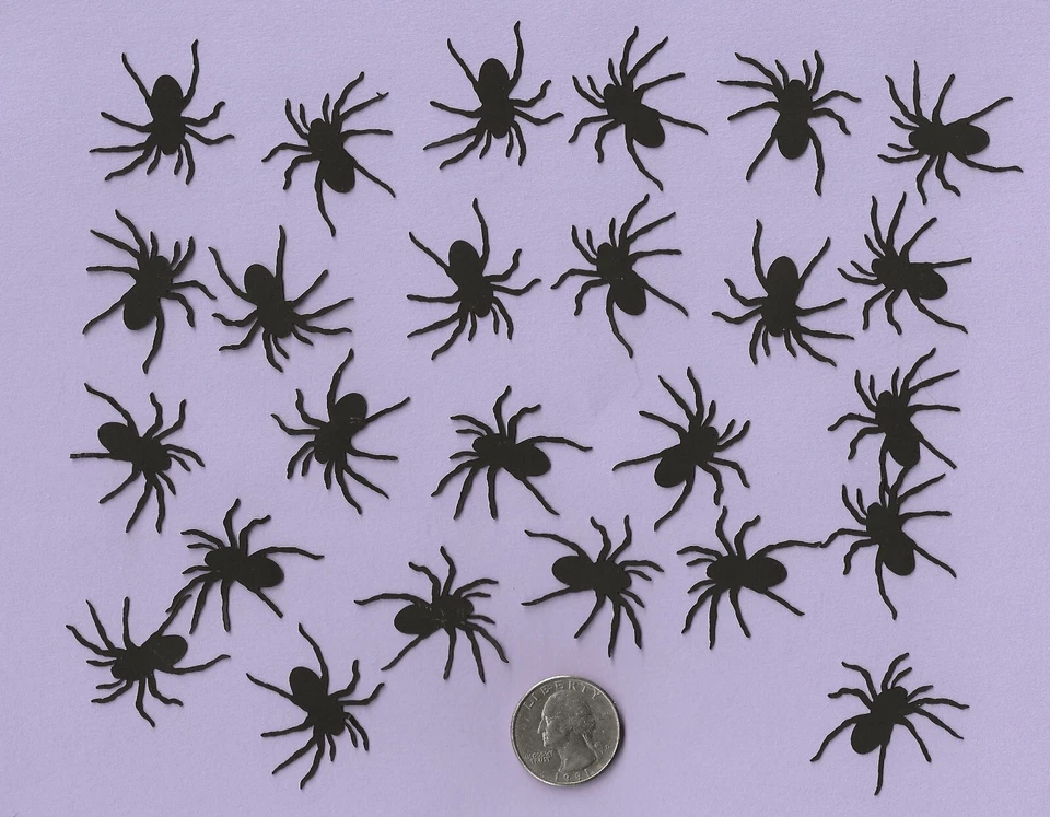 Cortes de matriz de aranha, 25 ou 50 peças. - Cortes de Halloween - QUALQUER COR - Diário de lixo - Imagem 1 de 1