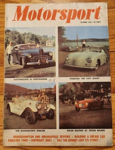 Motorsport Magazine October 1953 Issue - Imagen 1 de 1