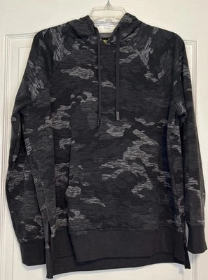 Athletic Works Pullover Sweatshirt Women’s Size L (12-14) Gray Camo Hooded - Image 1 of 4