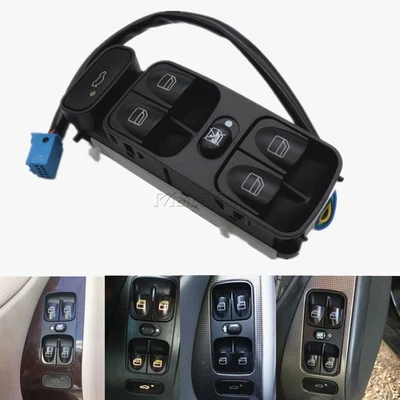 Interruptor de ventana eléctrica delantero izquierdo para Mercedes-Benz C230 C240 C280 C32 C320 C350 Foto 1 de 4