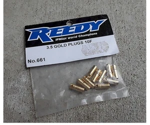Team Associated Reedy 661 3.5 mm Gold Plugs Connectors (10 Female) Motor ESC etc - Picture 1 of 1