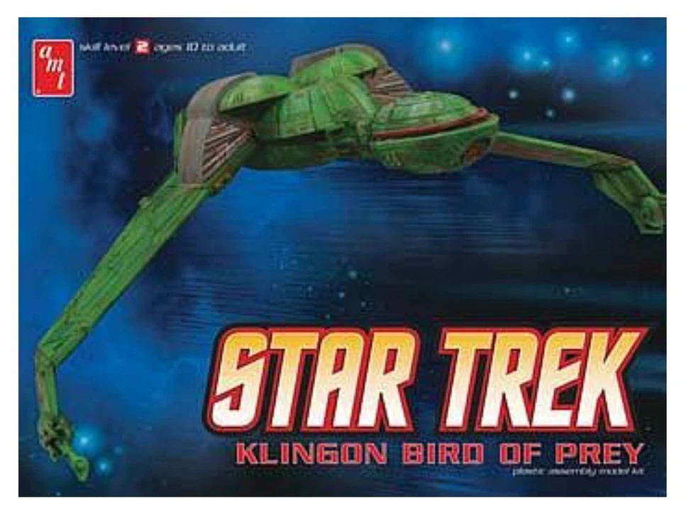 罕见 AMT 星际迷航 克林贡猎鸟 模型套件 #AMT664 ~ 原厂密封盒 — 第 1/1 张图片