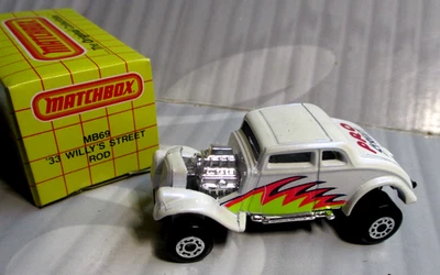 Matchbox #69 '33 Willy's Street Rod.  White, With Original Box.  1982 - Image 1 of 4
