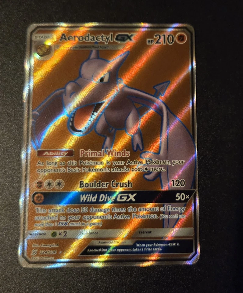Aerodactyl GX (Full Art) 224/236 Sm-Unified Minds Holo - Image 1 of 2