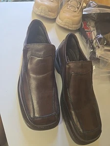 NEU Alfani braun Leder Herren Komfort Schuhe Größe 10m - Bild 1 von 6