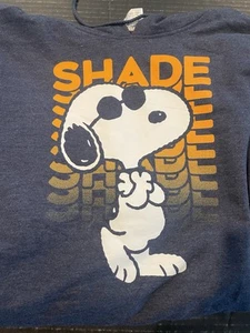 NOS. NEU! Erdnüsse. SNOOPY "SHADE" Hoodie Gr. Xl. SCHNELLER VERSAND! Farbe Blau Meliert - Bild 1 von 6