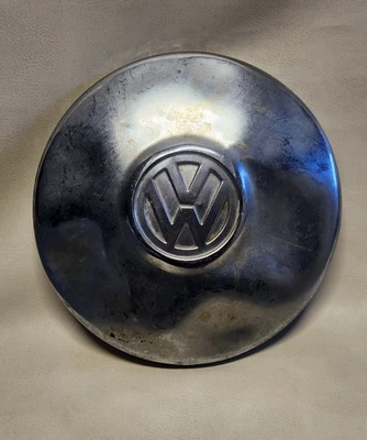 Vintage 1950's Chrome VW Volkswagen Beetle Bug 10" Hubcap  Wheel Cover Classic - Image 1 of 4