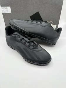 New adidas Kids J Size 2 X Crazyfast.4 Turf TF Core Black Soccer Shoes Cleats - Picture 1 of 8