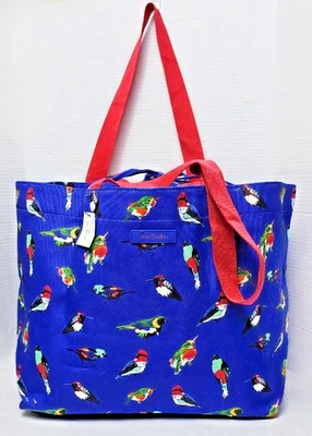 Bolso de Mano Vera Bradley Familiar con Cordón en Mini Tody Birds Azul Foto 1 de 4