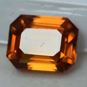 Most Demandable Orange SAPPHIRE Natural 8.65 Ct Loose Gemstone Emerald CERTIFIED - Picture 1 of 6