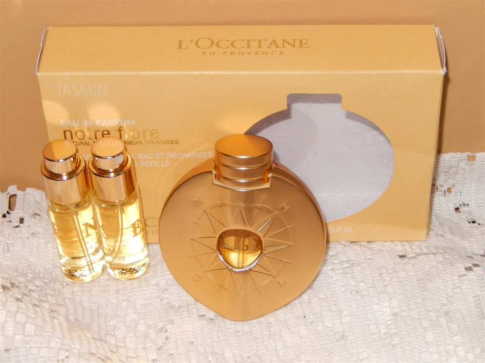 L'OCCITANE JASMINE EDP Eau de Parfum Monedero Spray con Recambios RARO Descontinuado Nuevo en Caja Foto 1 de 4