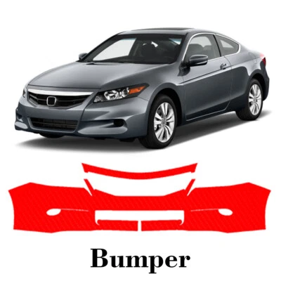 Front bumper PreCut PPF Paint Protection Film For Honda Accord Coupe 2008-2012 - Image 1 of 4