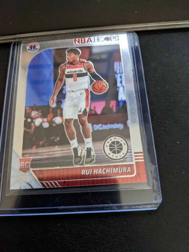 2019-20 NBA Hoops Premium Stock Inaugural #206 Rui Hachimura Wizards Rookie RC - Image 1 of 2