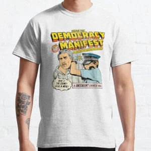 this is democracy manifest uk protest chinese meal funny labour reform t shirt 4 - Picture 1 of 1