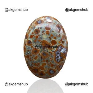 47.30 Cts Natural Asteroid Jasper Oval Cabochon Pendant Supply 37x26x6 mm - Picture 1 of 11