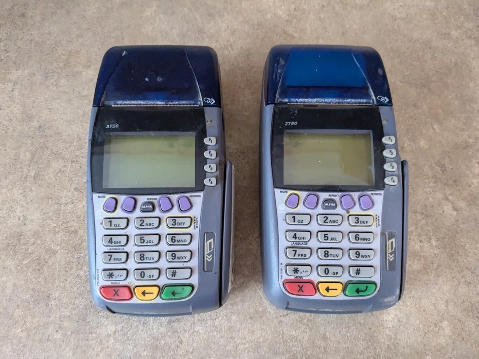LOT OF 2 VERIFONE OMNI 3750 CREDIT CARD TERMINALS ONLY  M3-1 - Image 1 of 4