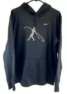 Nike BSBL Baseball Ken Griffey Jr Swingman Hoodie Dri-Fit Black Men's Medium - Picture 1 of 5
