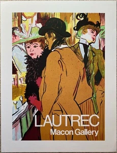 Macon Gallery Henri de TouLouse Lautrec Siebdruck - Bild 1 von 4