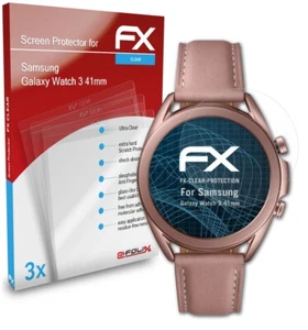 atFoliX 3x Protecteur d'écran pour Samsung Galaxy Watch 3 41mm clair - Photo 1 sur 9