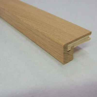 Toro quadro in rovere grezzo per scale con parquet o finale di pavimento - Immagine 1 di 4