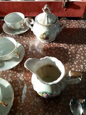 Service à Café ou À thé Complet En Véritable Porcelaine Made In Italy Avec Sa...