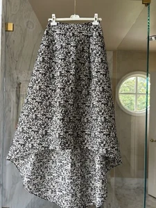 Noir Sachin And Babi Sz 0 Hi/low Maxi Dress Blk/Gold Metallic Skirt NWOT, Lined - Picture 1 of 7