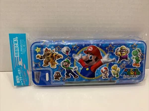 Astuccio portamatite Super Mario Bros Deluxe Giappone Nintendo Mario Yoshi Luigi nuovo sigillato - Foto 1 di 12