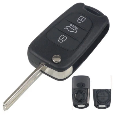 GEARZAAR 3 Button Remote Key Fob Shell Case Replacement For Hyundai i20 i30 ix20 ix35 UK