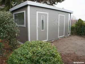 GO-ISO - hochwertiges Gartenhaus isoliert - graualuminium - 5,00 x 2,50 m - Bild 1 von 5