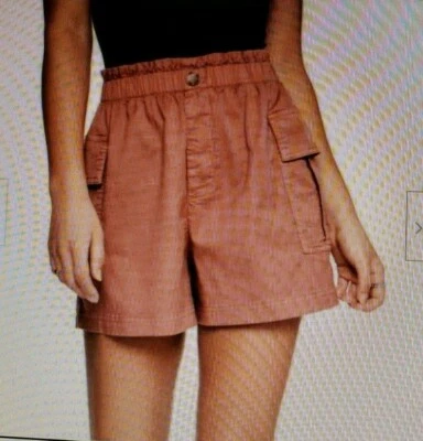 JUNIORS' SO FLAP POCKET UTILITY SHORTS COLOR RED NWT SIZE 13 RTL $36 FREE SHIP - Image 1 of 4