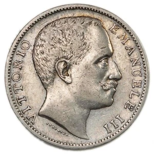 ITALIA Vittorio Emanuele III 2 Lire 1905 Argento - Periziata qBB - Imagen 1 de 2