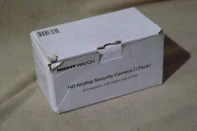 Night Watch Security 1 Pack Analog HD 1080p Wired Bullet Camera- White - Image 1 of 3