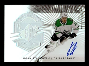 LOGAN STANKOVEN 2024-25 SPX HOCKEY FINITO ARGENTO SPETTRO AUTO /99 DALLAS STARS - Foto 1 di 2
