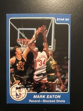 Mark Eaton signed autograph auto 1985 Star #286 Basketball pre Rookie Card Jazz